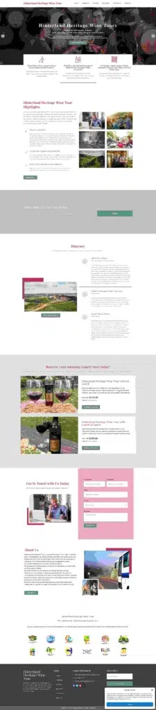 Portfolio: hinterlandheritagewinetour.com.au