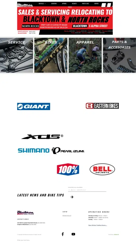 Portfolio: blackmanbicycles.com.au