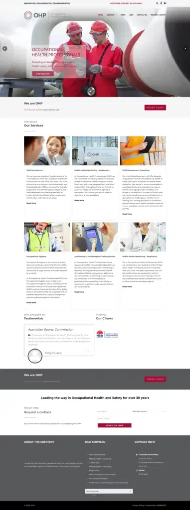 Portfolio: ohp.com.au