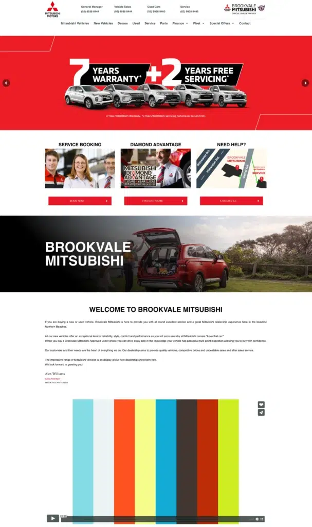 Portfolio: brookvalemitsubishi.com.au
